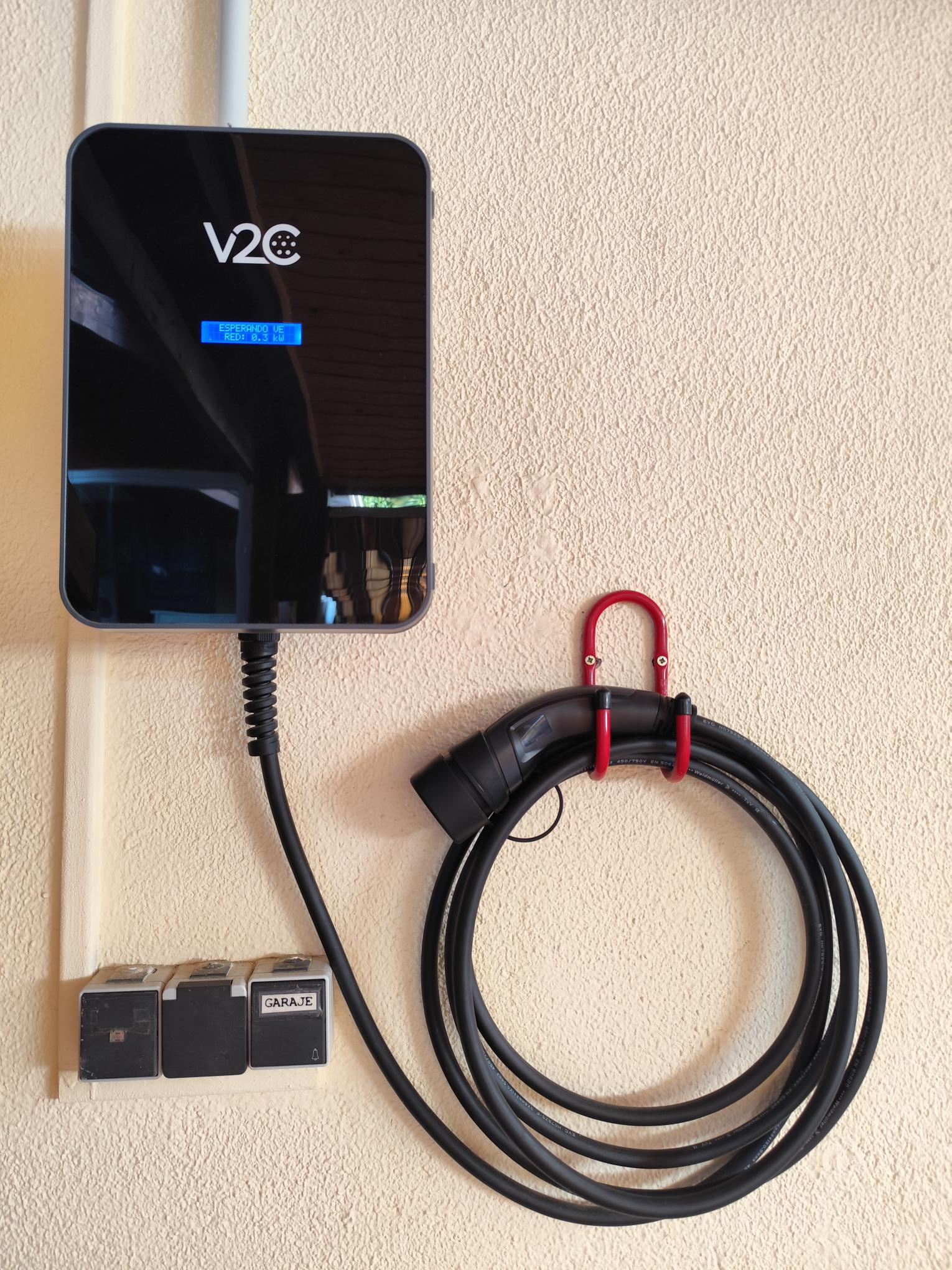 Instalación de punto de recarga para vehículo eléctrico